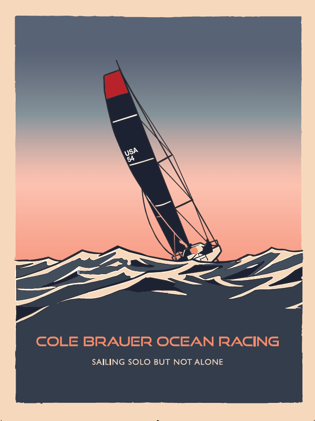 Cole Brauer Ocean Racing Poster